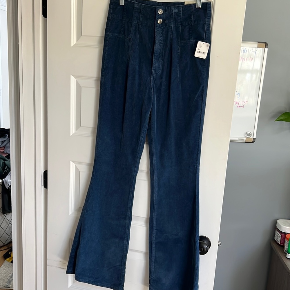 Free People, Corduroy flare pant- never worn! Size 30